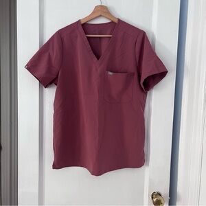 FIGS Mauve Catarina One-Pocket Scrub Top